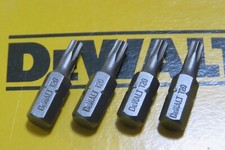 DEWALT S2  TORX SET OF  T20 x 4  25MM 1/4" HEX SCREWDRIVER BITS