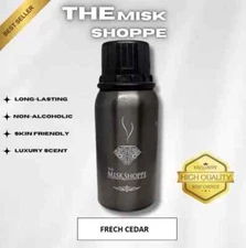 The Misk Shoppe FRECH CEDAR Lasting Attar Oil Concentrated Perfume Oil 100gm