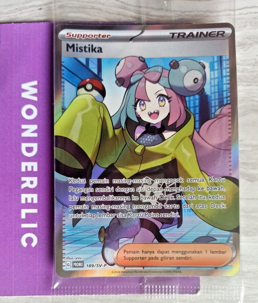 Iono Mistika Holo Promo Full art 189/SV-P Limited Sealed Indonesia