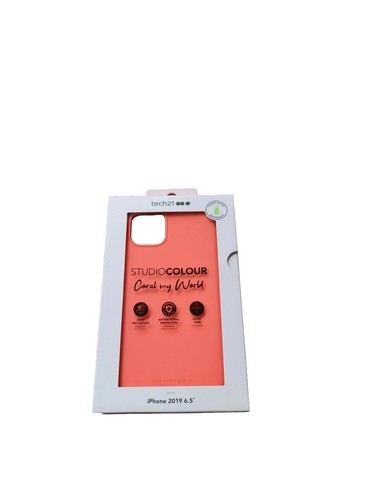 Tech21 Studio Colour Drop Protection Case for iPhone 11 Pro Max 6.5 Coral NEW UK