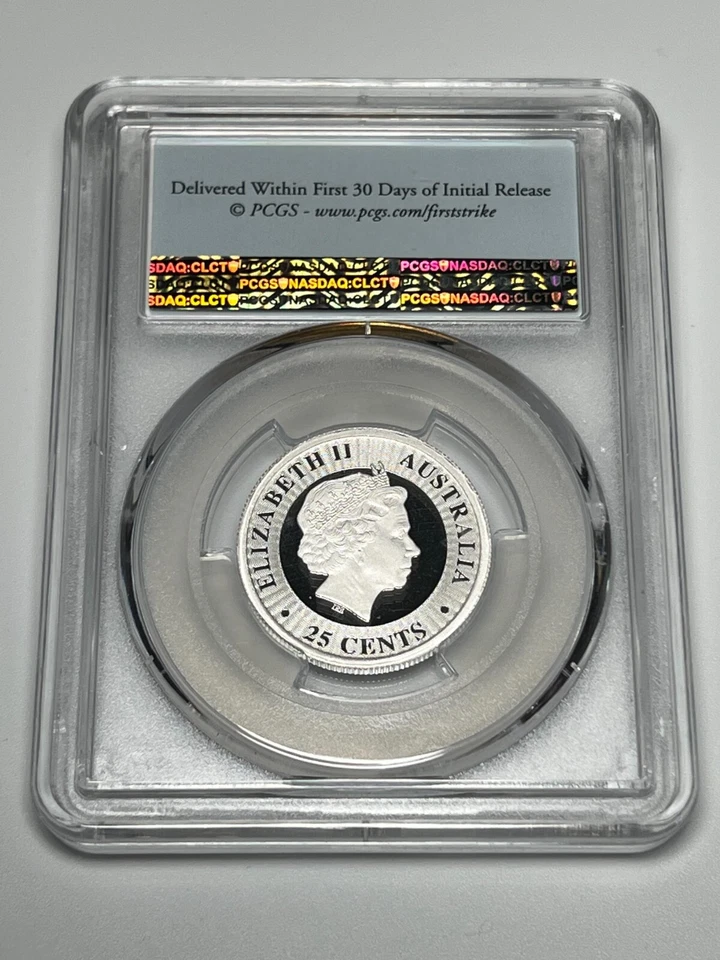 2016 Australia Kangaroo 1/4 Oz Proof Silver Coin PR 70 First Strike Australian - Image 2 of 4