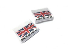 Made in the UK/Union Jack Labels Sew In Large Fold 35x35mm