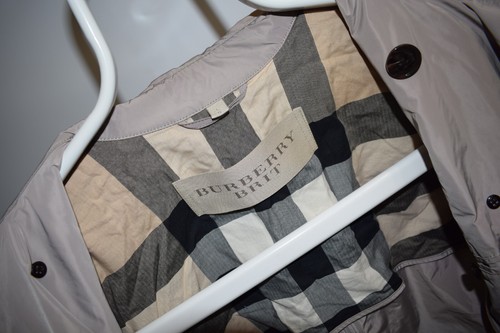 Burberry Brit Double Breasted Nova Check Trench Coat Polyester Belted Men's L - Picture 12 of 16