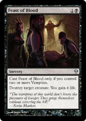 FEAST OF BLOOD X4 4 4X Zendikar MTG Magic the Gathering Cards