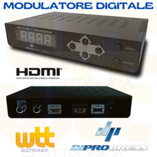 MODULATORE DIGITALE TERRESTRE SKY RF TV HDMI USCITA LOOP FULL HD 1080i/P