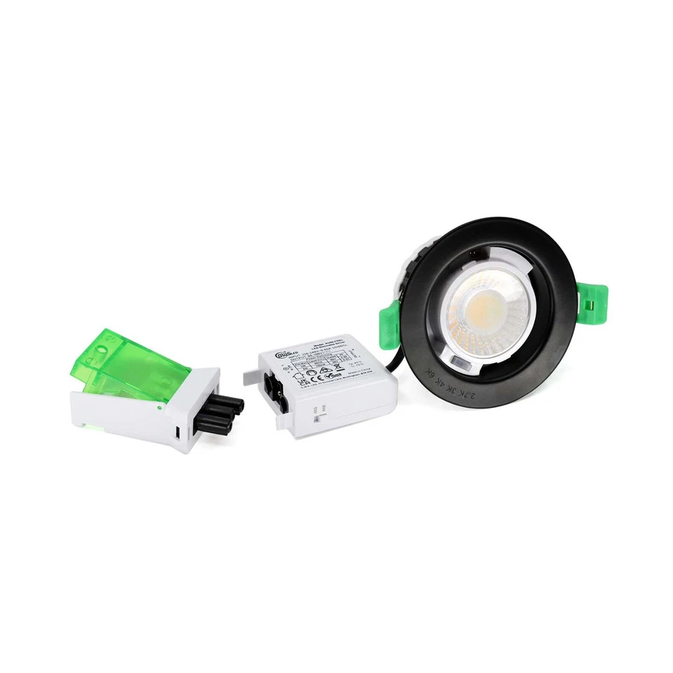 Fire Rated LED Downlight Recessed Dimmable Dual Wattage 5/8W 4CCT IP65 Spotlight - Image 4 of 4