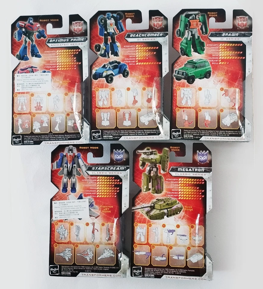 TRANSFORMERS UNIVERSE: 5 LEGEND CLASS (6 cm): OPTIMUS, MEGATRON, STARSCREAM... - Imagen 2 de 2