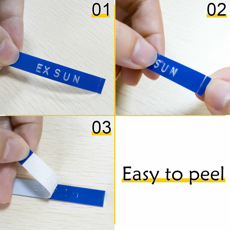 5PK para DYMO Organizador Xpress Label Maker Cinta de Grabado 3D 520109 Negro 3/8" Foto 3 de 4