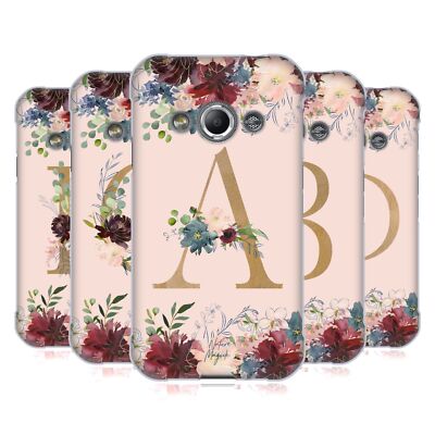 NATURE MAGICK FLOWERS MONOGRAM ROSE GOLD 1 SOFT GEL CASE FOR SAMSUNG PHONES 4