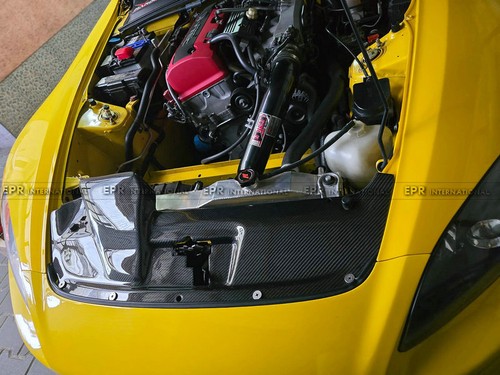 For 99-03 Honda S2000 AP1 Carbon Fiber Inner Cooling Slam Panel Radiator Cover - Picture 8 of 9