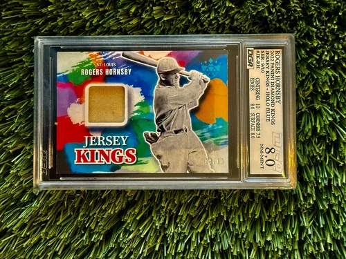 2022 PANINI DIAMOND KINGS JERSEY KING HOLO BLUE 9/10 R.HORNSBY #JK-RH DGA 8.0
