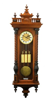German Gustav Becker 3 Weight Grand Sonnerie Strike Vienna Regulator Wall Clock