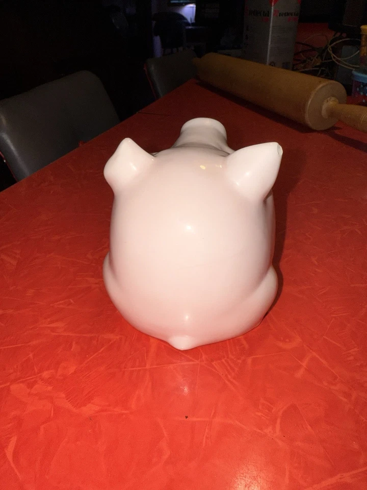 Soporte de esponja de cerámica Pink Pig Boston Warehouse Trading Corp 2002 usado Foto 3 de 4