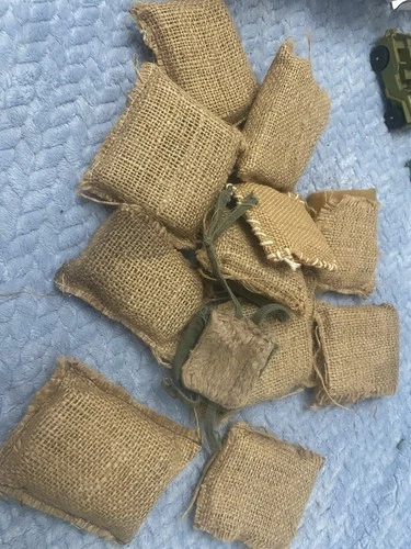 mom’s Homemade Sandbag Set In Backpack GI JOE lot VINTAGE 1964 HASBRO