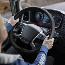Copri Volante per Auto e Camion Protezione 44-46cm con Ago Nero Coprivolante Fai - Miniatura 7