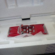 Franklin Mint 1957 Chevy Bel Air Convertible 143 Scale Diecast Red Chevrolet