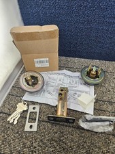 QTY 2 DLD102ORBDB: Round Deadbolt Double Cylinder Lock Oil Rubbed Bronze
