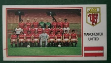 Unused 1983 Panini Sticker Manchester United Football 83 Team Group Man Utd