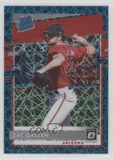 2020 Panini Donruss Optic Rated Rookies Teal Velocity Prizm 4/35 Zac Gallen 02le