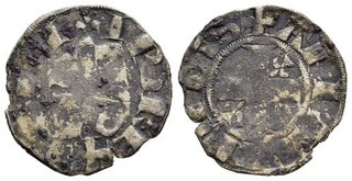 FITZ FRANCE CAPETIENS PHILIPPE II DENIER PARISIS ARRAS 19mm 1 09g Dy166 ±FIT331