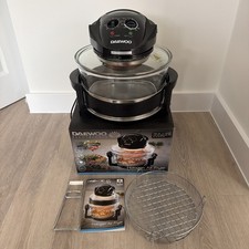 Daewoo Deluxe Halogen 2 in 1 Air Fryer 17L 1300W- Black- SDA1032 Boxed w/ Manual