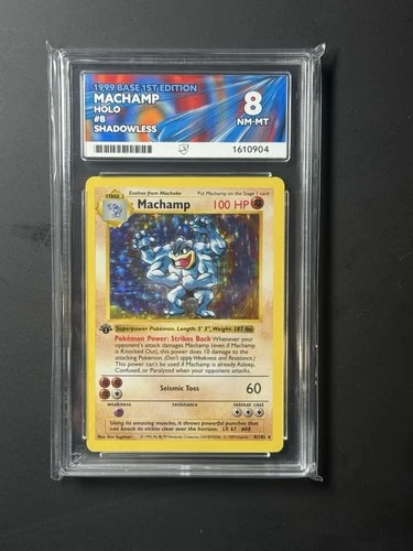 Pokémon TCG Machamp Holo 1st Edition Shadowless ACE 8