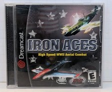 Iron Aces Sega Dreamcast CIB Complete Manual Clean Disc Cracked Case