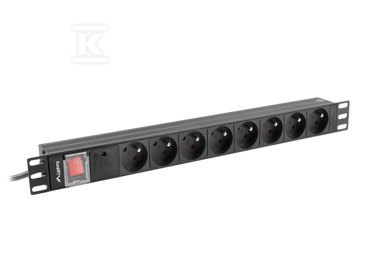 PDU-08E-0200-BK Multiprise rack PDU 19"" 1U 16A 8x230V - Image 2