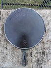 Antique No. 9 "Wagner" Arc Logo Cast Iron Chicken Fryer Deep Skillet