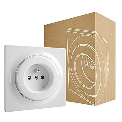 N Outlet Typ E / Walliline StandardSteckdose, type E, Weib, FGWSONE011