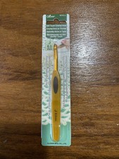 Clover Soft Touch Crochet Hook Comfort Handle Metal Hooks Size J 6.0mm