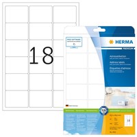 Herma Universal Etiketten Premium 63,5 X 46,6 Mm Weiß 450 Etiketten