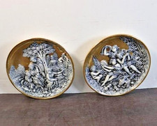 Capodimonte Set 2 Pcs Collectible Plates Home Decoration