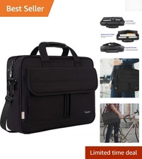 15.6 Inch Water-Resistant Laptop Case - Stylish Business Bag for Men & Women
