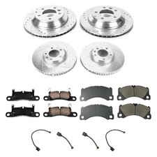 For Porsche Cayenne 13-18 Drilled Slotted Front Rear Brake Kit