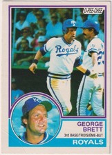 1983 O-pee-chee MLB #3 George Brett Royals MVP HOF
