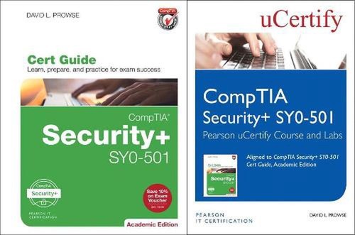 Comptia Security+ Sy0-501 Pearson Ucertify Course and Labs and Textbook Bundle b
