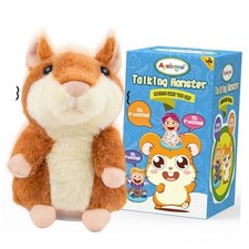 Toddler Toys Talking Hamster Repeats What You Say, Kids Toys for 2 3 4 5 Brown