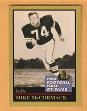 Mike McCormack Cleveland Browns 1991 ENOR Pro Football HOF #96 Kansas Jayhawks