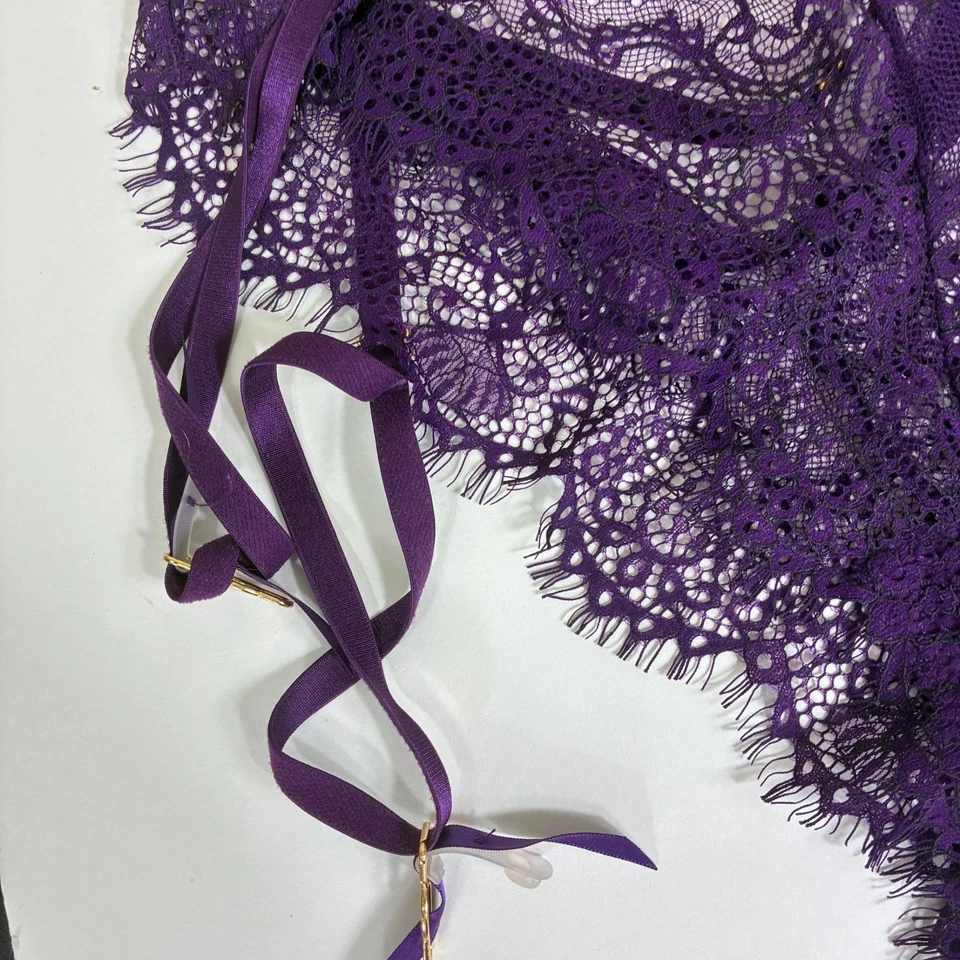 Body Dreamgirl Púrpura Pestañas Encaje - Talla M Foto 2 de 4