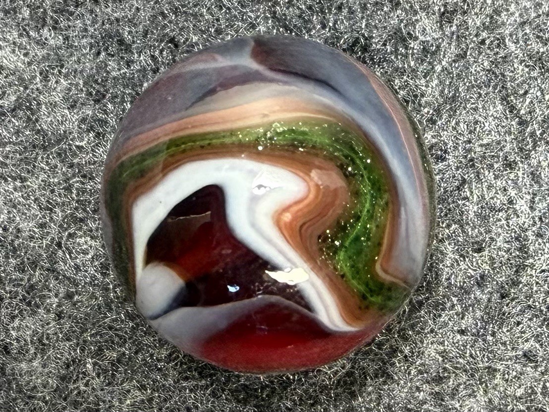 JABO (JERK)Joker 1 Marble Collector Marble: VHTF Cranberry .735