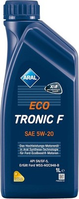 Aral Eco Tronic F SAE 5W-20 Motoröl API SN Ford 1 Liter (Abfüllung: 2021)