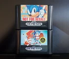 Sonic the Hedgehog 1 and 2 Loose - Cleaned Tested! Sega Genesis Bundle Lot