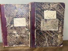2 Antique Boston Fire Department Engine Co 36 Logbooks 1891 1897-98 (72)