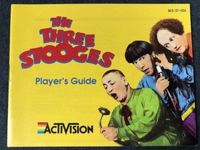 The Three Stooges - Nintendo NES - Manual Only - Good - SAFE SHIP!