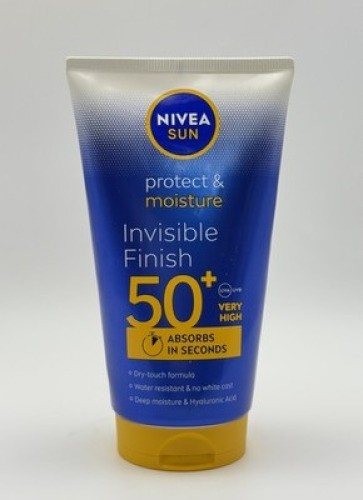 NIVEA Sun Protect & Moisture Invisible Finish SPF50+ 150ml Sun Cream Lotion -1