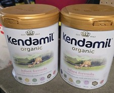 2 Kendamil organic infant formula powder - 28.2oz - 0-12months. DENTED SEE PICS
