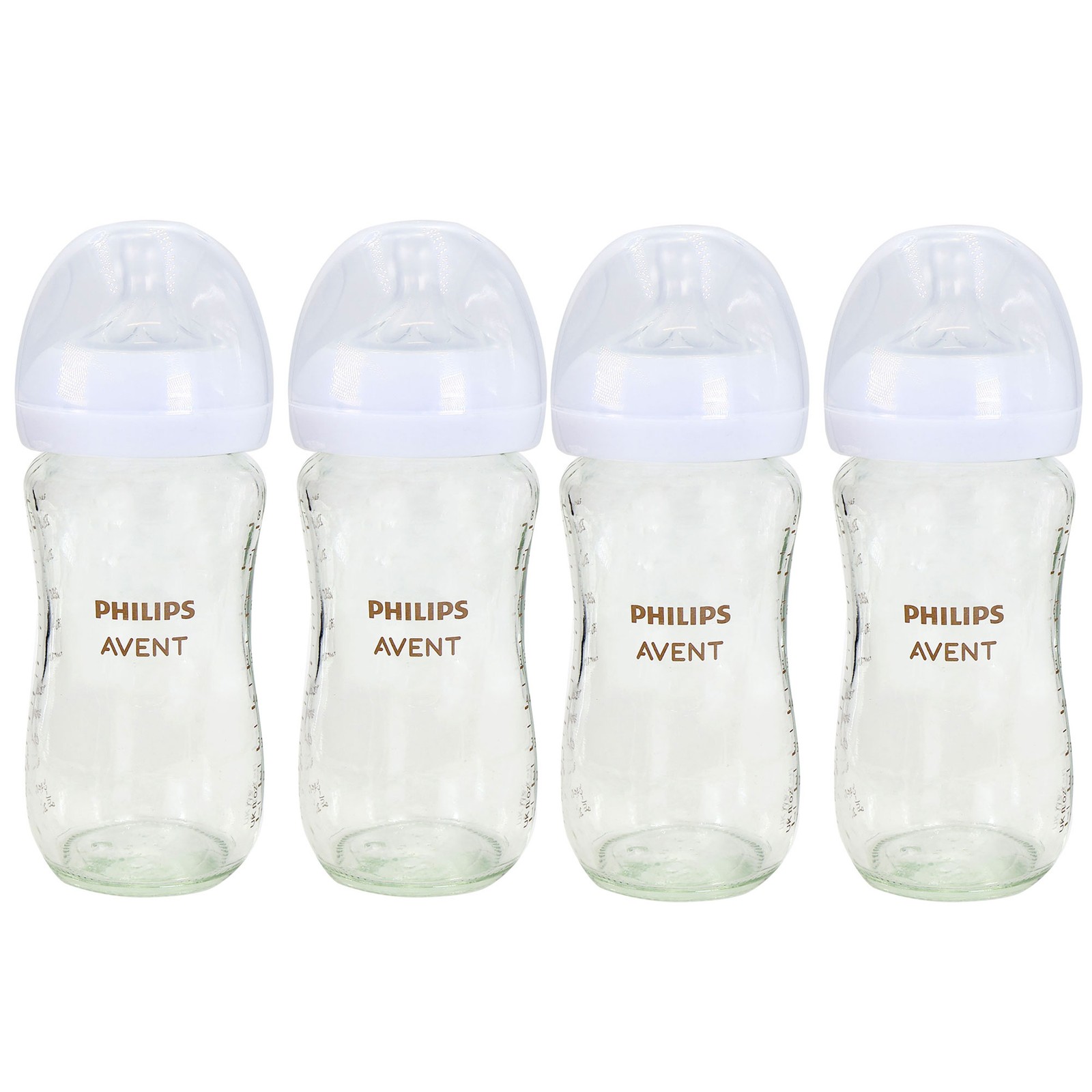 2x Philips Avent Natural Glass Baby Bottles (Medium Flow) 8o