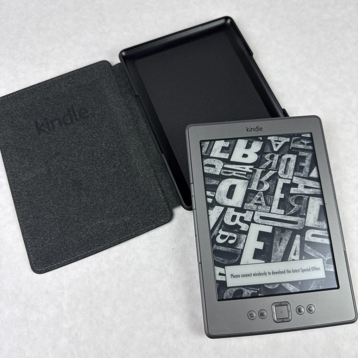 RUIPOCX Custodia In Pelle Per Kindle 4/5 Generazione (D01100) – Flip Cover Con Chiusura Magnetica, Leggera E Antiturto (Blu Scuro) - 5