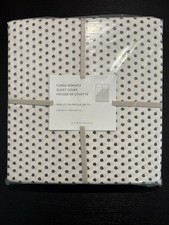 NEW Zara Home Black/Cream F/Q Duvet Cover Only